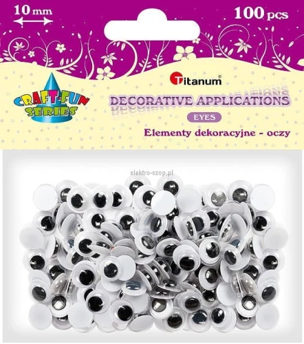 Oczka Titanum Craft-Fun Series 10mm 100 szt (O003)