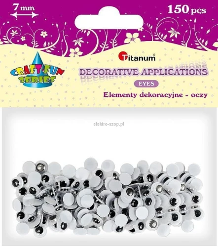 Oczka Titanum Craft-Fun Series 7mm 150 szt (O002)