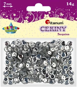 Cekiny Titanum Craft-Fun Series okrągłe 7mm 14g (CM6S)