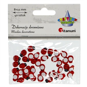 Ozdoba drewniana Titanum Craft-Fun Series biedronki (WDC640)