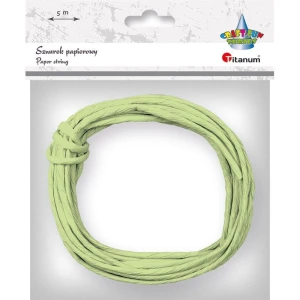 Sznurek Titanum Craft-Fun Series papierowy jasnozielony 5m (G40)