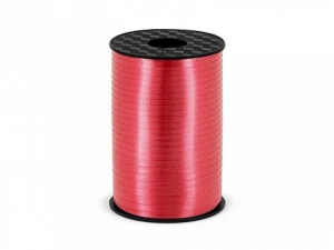 Wstążka Partydeco plastikowa czerwona, 5mm/225m 5mm (PRP5-007)