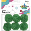 Pompony Titanum Craft-Fun Series zielone 6 szt