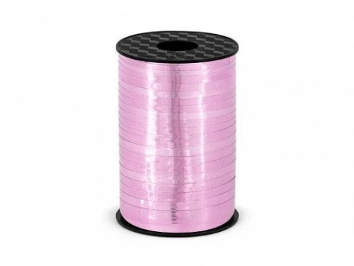 Wstążka Partydeco plastikowa 5mm różowy 225m (PRM5-081)