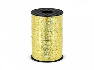 Wstążka Partydeco złoty 5mm złota 225m (PRH5-019)