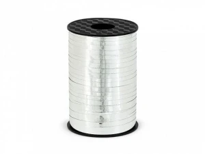 Wstążka Partydeco 5mm srebrna 225m (PRM5-018)