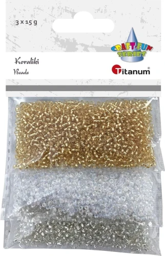 Koraliki kreatywne Titanum Craft-Fun Series 3 kolory