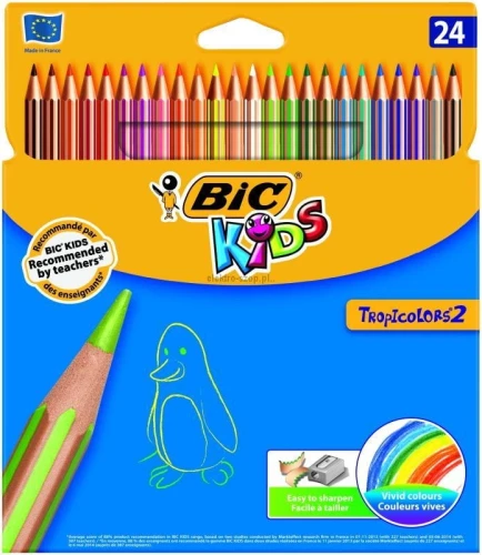 Kredki ołówkowe Bic Kids Tropicolors 2 24 kol 24 kol. (832568)