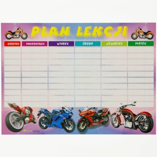 Plan lekcji Polsyr A5