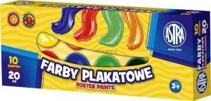 Farby plakatowe Astra kolor: mix 20ml 10 kolor. (301115004)