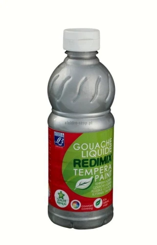 Farba tempera Lefranc&amp;Bourgeois REDIMIX kolor: srebrny 500ml 1 kolor. (188342)