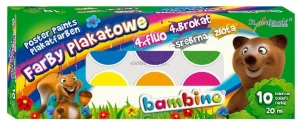 Farby plakatowe St.Majewski kolor: mix 20ml 10 kolor. (5903235001956)