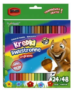 Kredki ołówkowe St.Majewski Bambino dwustronne 48 kol.