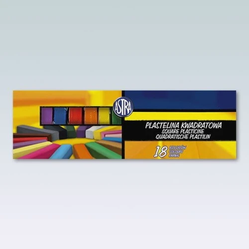 Plastelina Astra 18 kol. kwadratowa mix (83814904)