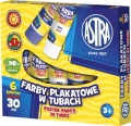 Farby plakatowe Astra w tubach kolor: mix 30ml 6 kolor. (83119900)