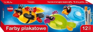 Farby plakatowe Mona kolor: mix 20ml 12 kolor.