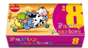 Farby plakatowe Mona kolor: mix 20ml 8 kolor.