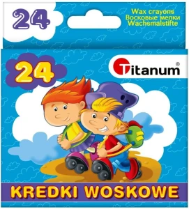 Kredki woskowe Titanum 24 kolory