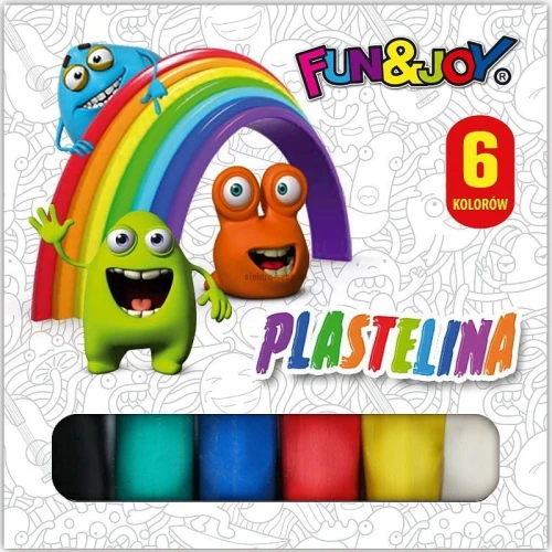 Plastelina Fun&amp;Joy 6 kolorów