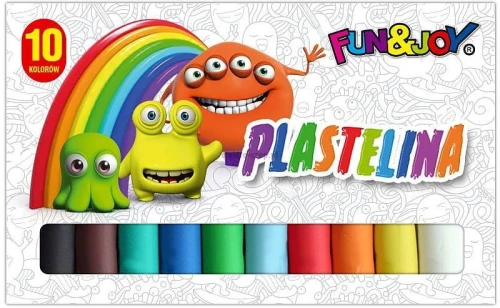Plastelina Fun&amp;Joy 10 kolorów