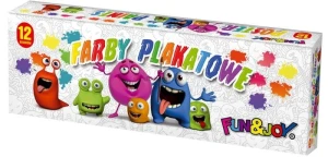 Farby plakatowe Fun&Joy kolor: mix 20ml 12 kolor. (FJ-012)