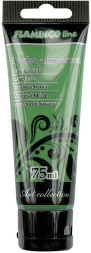 Farba akrylowa Flamingo Line kolor: zielony ciemny 75ml (049)