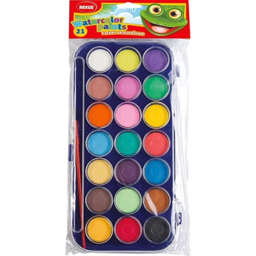 Farby akwarelowe Rexus 21 kolor. (603536)