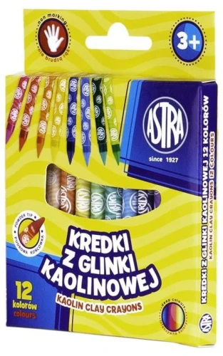Kredki świecowe Astra Z GLINKI KAOLINOWEJ 12 kol. (316121005)