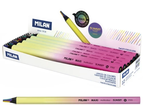Kredki ołówkowe Milan Sunset Maxi (0717251512SN)