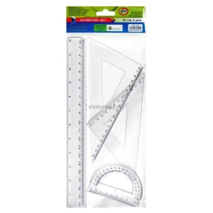 Komplet geometryczny Starpak 20 cm 4 el. (174931)