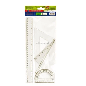 Komplet geometryczny Starpak 30 cm 4 el. (174932)
