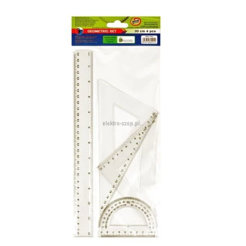 Komplet geometryczny Starpak 30 cm 4 el. (174932)