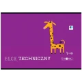 Blok techniczny Interdruk B&amp;B KIDS A4 białe 240g 10k (BLTBB)