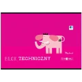Blok techniczny Interdruk B&amp;B KIDS A4 białe 240g 10k (BLTBB)