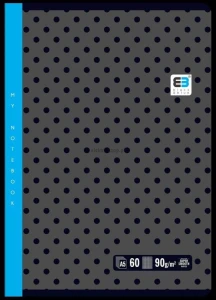 Zeszyt Interdruk Black & Blue A5 32k. 90g krata [mm:] 148x210 (ZE32#BBT)