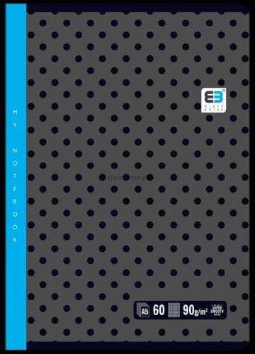 Zeszyt Interdruk Black &amp; Blue A5 32k. 90g krata [mm:] 148x210 (ZE32#BBT)