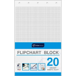 Blok do tablic flipchart Interdruk A1 20k. 80g krata [mm:] 1000x640 (FLI20#)