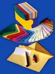 Koperta Logos z papierem C6 - mix [mm:] 162x116 120 sztuk