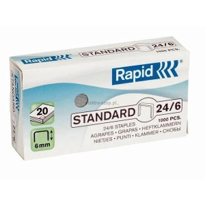 Zszywki 24/6 Rapid standardowe 1000 szt (24855600)