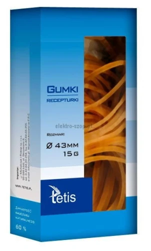 Gumki recepturki Tetis 15g śr. 43mm (GG201-A)