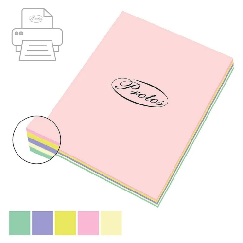 Papier kolorowy Protos mix pastelowy A3 - mix 160g