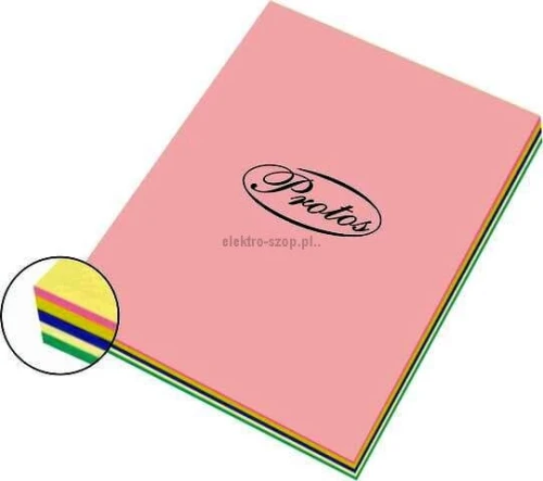 Papier kolorowy Protos pastel A3 - mix pastelowy 80g