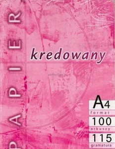 Papier kredowy Kreska A4 - biały [mm:] 210x297