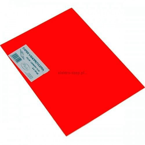 Etykieta samoprzylepna Protos fluo A4 - czerwony [mm:] 210x297