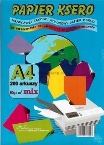 Papier kolorowy Protos A4 - mix 80g