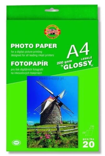 Papier foto Koh-I-Noor A4 200g [mm:] 210x297