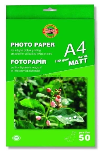 Papier foto Koh-I-Noor matt A4 190g