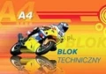 Blok techniczny Kreska A4 biały 240g 10k [mm:] 210x297