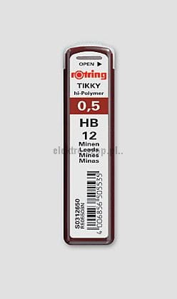 Wkład do ołówka (grafit) Rotring HB 0,5mm (S0312650)