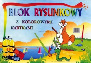 Blok rysunkowy Protos A3 kolorowy 80g 19k [mm:] 297x420